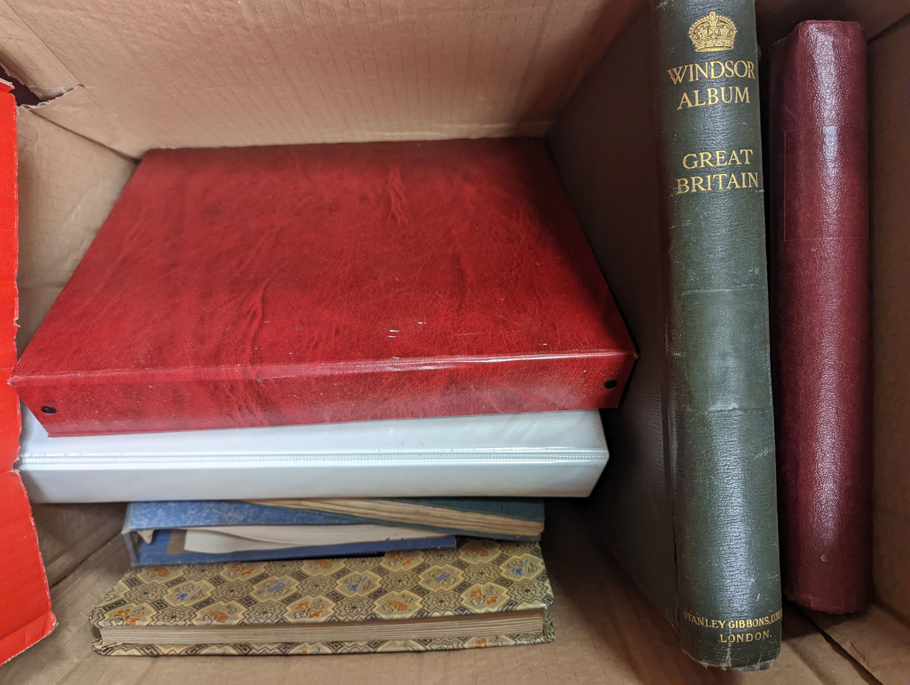 A quantity of stamp albums